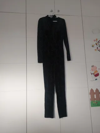 Mono fiesta lentejuelas negro talla S