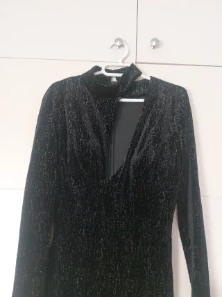 Mono fiesta lentejuelas negro talla S