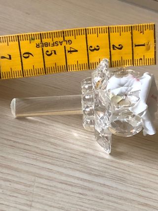 Rosa ceramica e cristallo vintage