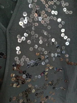 Camiseta manga 3/4 lentejuelas