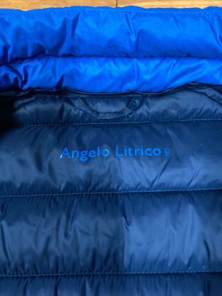 Casaco penas Ângelo Litrico azul tamanho S