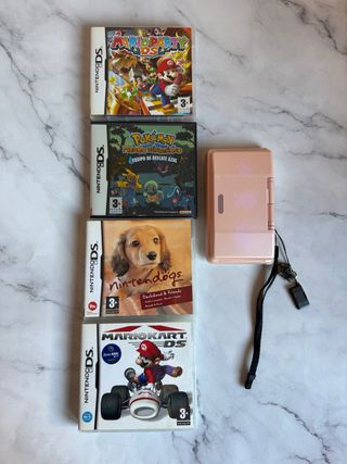 Console Nintendo DS Rosa + 4 Giochi