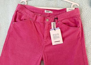 Pantalón pana Pull&Bear T-42 Rosa
