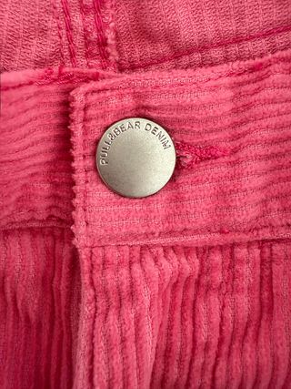 Pantalón pana Pull&Bear T-42 Rosa