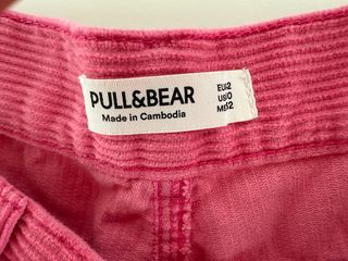 Pantalón pana Pull&Bear T-42 Rosa