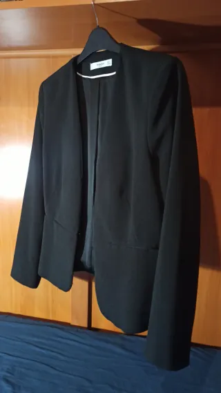 Mango Traje Negro Dos Piezas