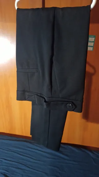 Mango Traje Negro Dos Piezas