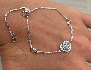 Pulsera Pandora Corazón Plata