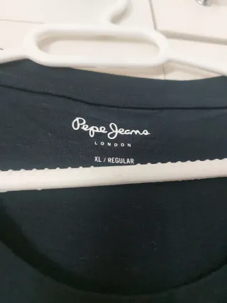 Camiseta Pepe Jeans XL Negra Nueva Sin Etiqueta