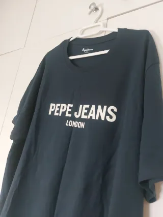 Camiseta Pepe Jeans XL Negra Nueva Sin Etiqueta