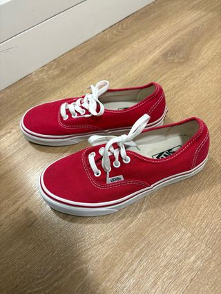 Zapatillas Vans rojas