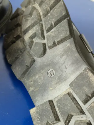 Mocassini donna n.37 neri con fibbia