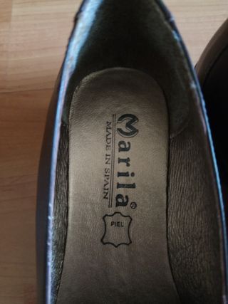 Zapatos Marila Piel Marrón Mujer