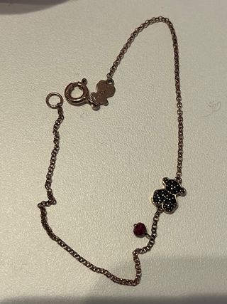 Pulsera Oso Tous espinelas y rubí