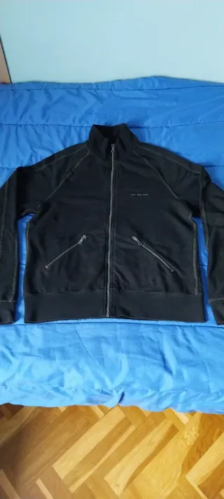 Chaqueta Calvin Klein Jeans Negra Cremallera
