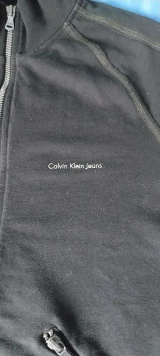 Chaqueta Calvin Klein Jeans Negra Cremallera