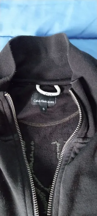 Chaqueta Calvin Klein Jeans Negra Cremallera