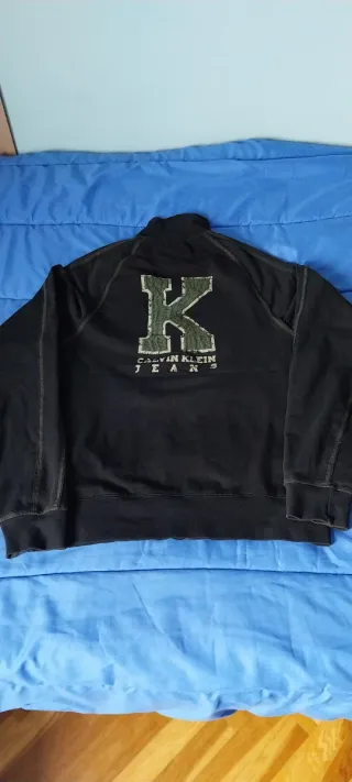 Chaqueta Calvin Klein Jeans Negra Cremallera