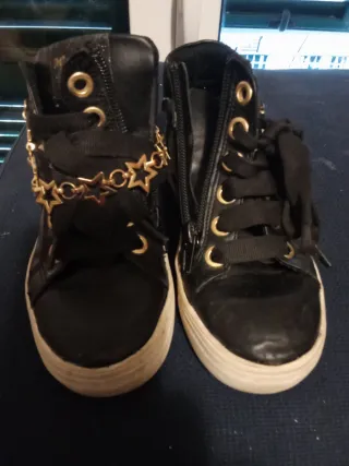 Scarpe bambina Miss Angel nere glitter