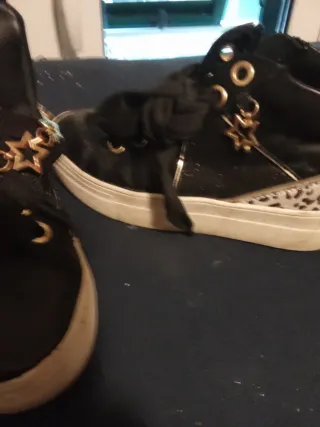 Scarpe bambina Miss Angel nere glitter