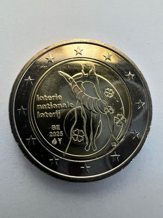 moneda 2 Euro Belgio 2025 Lotteria