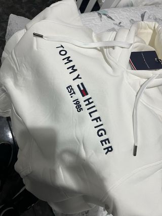 Sudadera Tommy Hilfiger Blanca Talla M Nueva