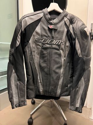 Giacca in pelle da moto SUOMY tg 52