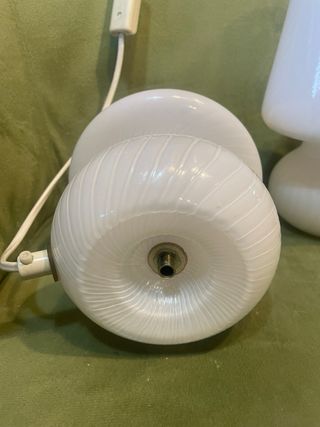 LAMPADA VETRO MURANO VINTAGE FUNGO COPPIA ABAT