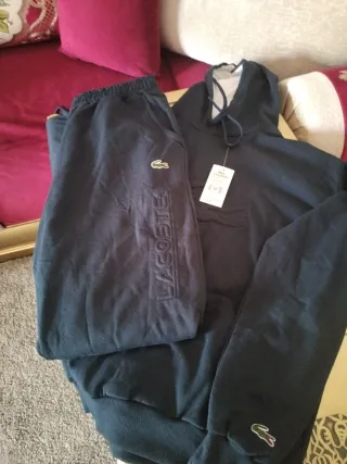 Sudadera Lacoste Negra Talla M