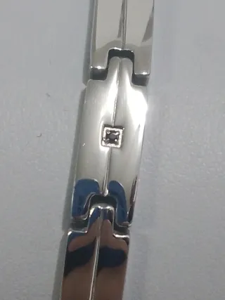 bracciale luca barra acciaio inox nuovo full set