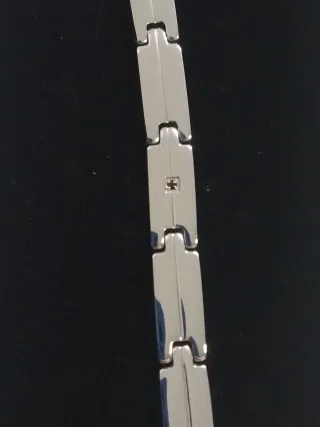 bracciale luca barra acciaio inox nuovo full set