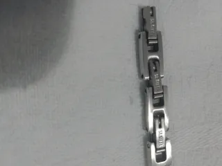 bracciale luca barra acciaio inox nuovo full set