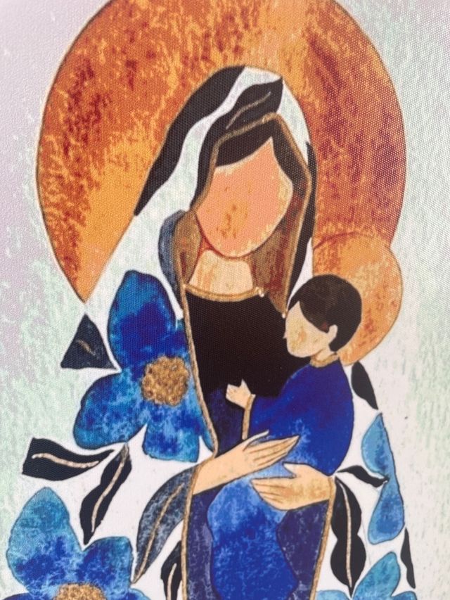 Cuadro Virgen María y Niño Jesús