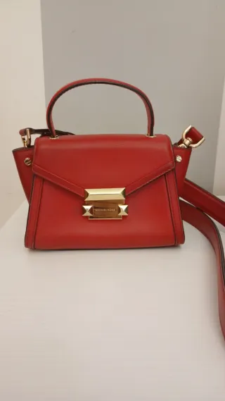 Borsetta Michael Kors Rossa con Dettagli Oro