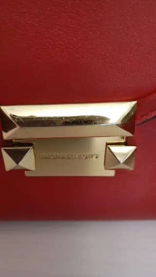 Borsetta Michael Kors Rossa con Dettagli Oro