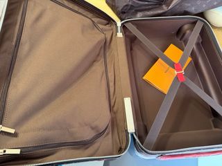 Maleta Louis Vuitton Marrón y Roja