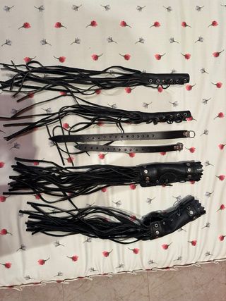 Alforjas Moto Custom Cuero Hebillas y Tachuela