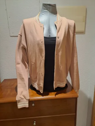 Chaqueta Bomber Rosa Palo Bershka