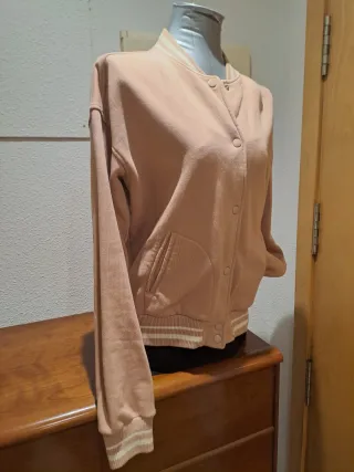Chaqueta Bomber Rosa Palo Bershka