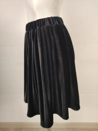 Minigonna Motivi velluto nero