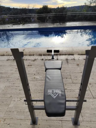 Banco de pesas para gimnasio