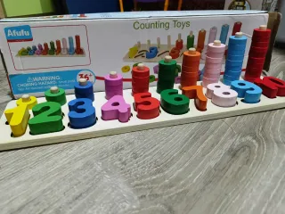 Giocattoli educativi in legno per contare