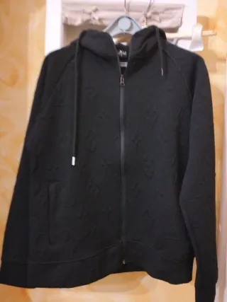 Cardigan Louis Vuitton zip nero monogram