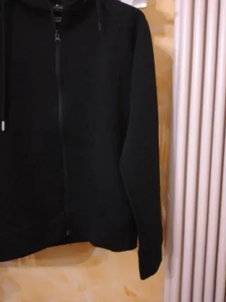 Cardigan Louis Vuitton zip nero monogram