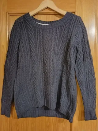 Jersey H&M azul marino trenzado