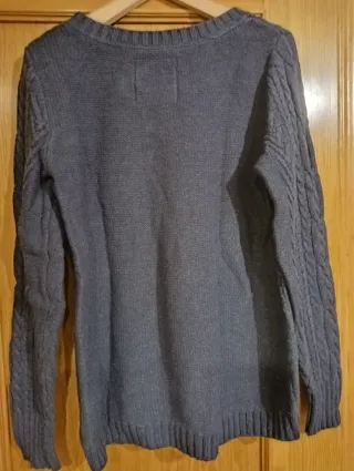 Jersey H&M azul marino trenzado