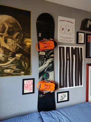 Tabla Snowboard + Fijaciones ENVIO