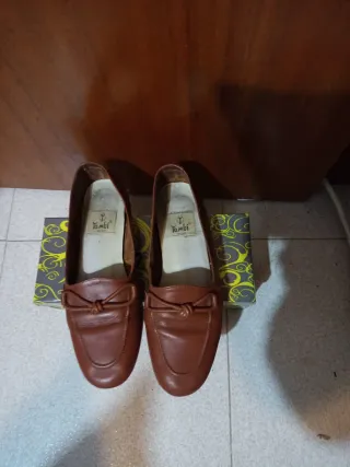Mocasines Tambi piel marrón Talla 37
