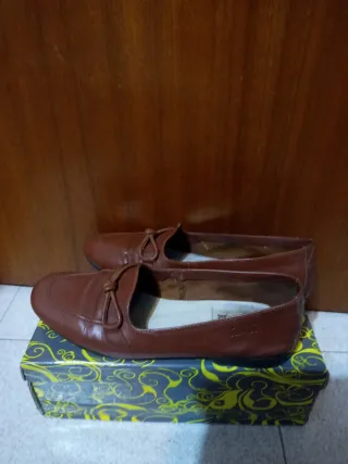 Mocasines Tambi piel marrón Talla 37