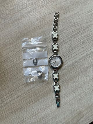 Reloj Lotus niña acero y blanco